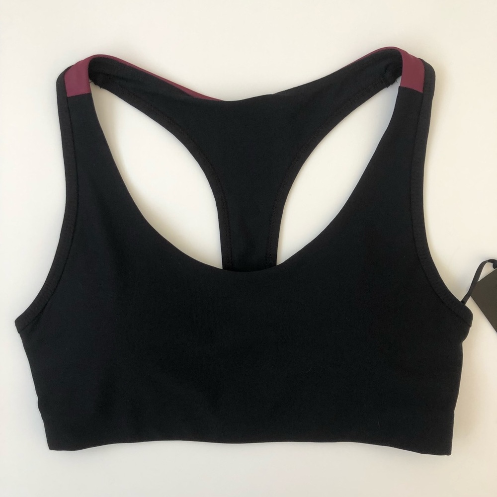 90 Degrees | NWT Maroon Accent Sports Bra